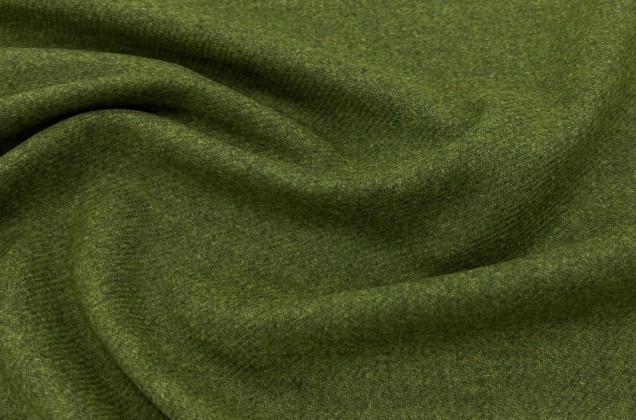 Костюмная шерсть плотная, зеленая, арт.11869, Италия