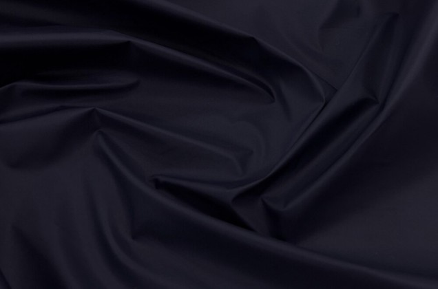 Курточно-плащевая ткань водонепроницаемая, полуночно-синяя, арт.12015, Италия