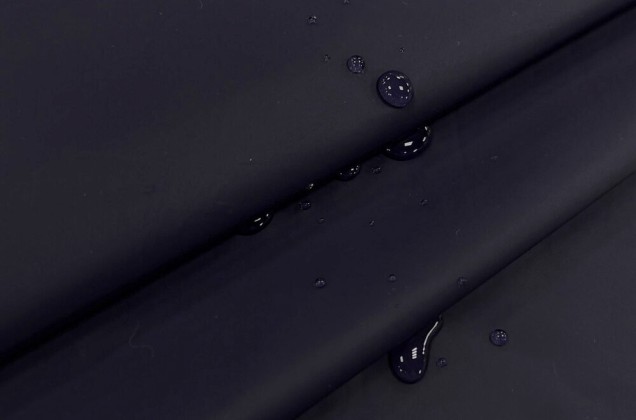 Курточно-плащевая ткань водонепроницаемая, полуночно-синяя, арт.12015, Италия 2