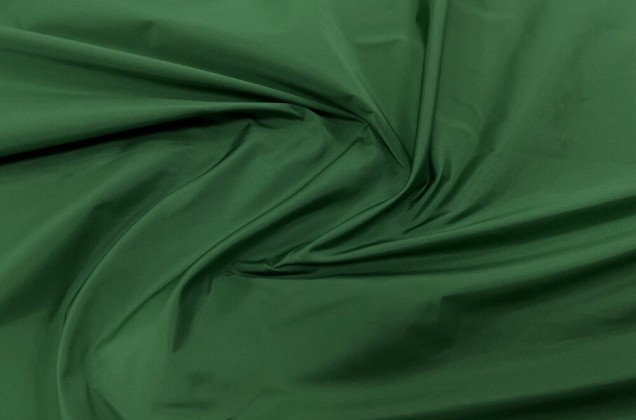 Курточно-плащевая ткань с шелком, зеленая, арт.11772, Италия 1