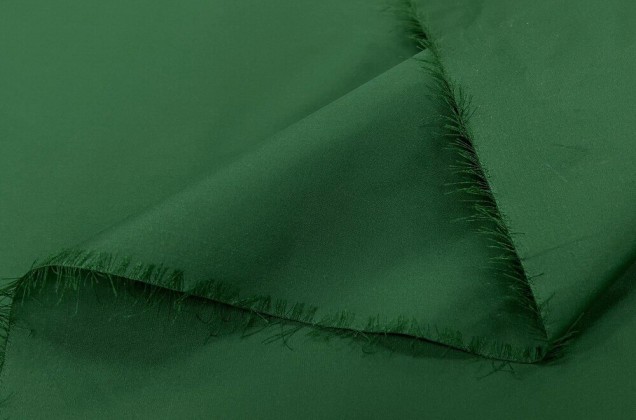 Курточно-плащевая ткань с шелком, зеленая, арт.11772, Италия 2