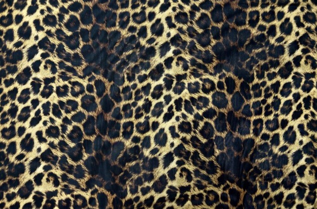 Сетка стрейч принтованная, Леопард коричневый