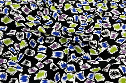 Штапель, Кубики льда сине-зеленые на черном