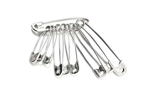 Булавки английские С-64, ассорти, никель, уп. 10 шт.