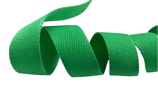 Лента ременная (стропа), 30 мм, ярко-зеленая