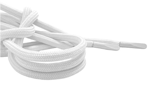 Шнурок круглый, 4 мм, белый (F101/ S101), 130 см