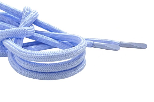 Шнурок круглый, 4 мм, голубой (S350), 130 см