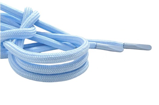 Шнурок круглый, 4 мм, светло-голубой (S542), 130 см