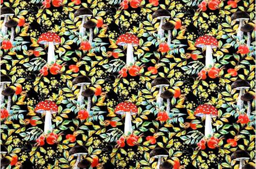 Интерьерная ткань, Мухоморы, Турция
