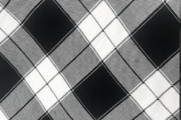 Штапель, Клетка крупная 5х5 см, черно-белая, Турция 4