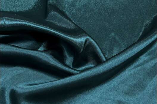 Креп-сатин, темно-бирюзовый