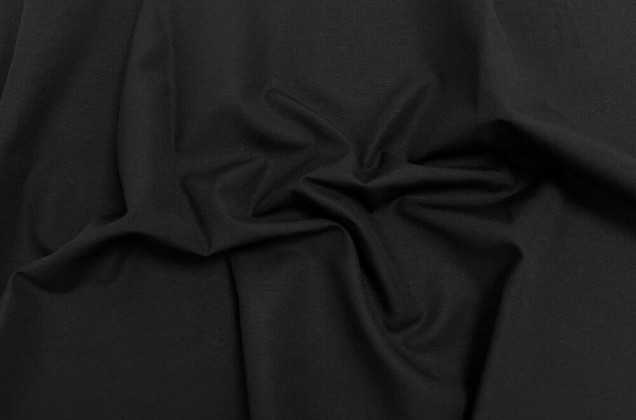 Сорочечный поплин, черный, Турция