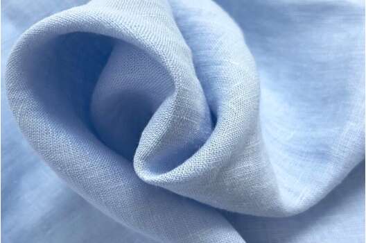 Лен костюмный с эффектом мятости 4С33 (1347), светло-голубой