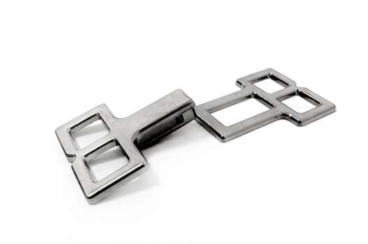 Крючок шубный пришивной MF14, 20х40 мм, никель