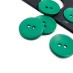 Пуговица пластмассовая 2 прокола цвет: зеленый