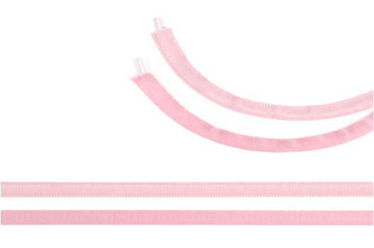 Лента тоннельная 10 мм, нежно-розовая(F133)