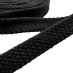 Шнур плоский х/б, 10 мм цвет: черный