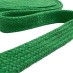 Шнур плоский х/б, 10 мм цвет: зеленый