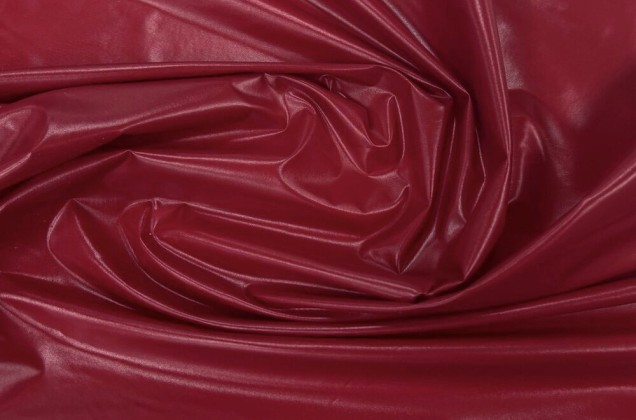 Курточная ткань Moncler, темно-красная, Италия 1