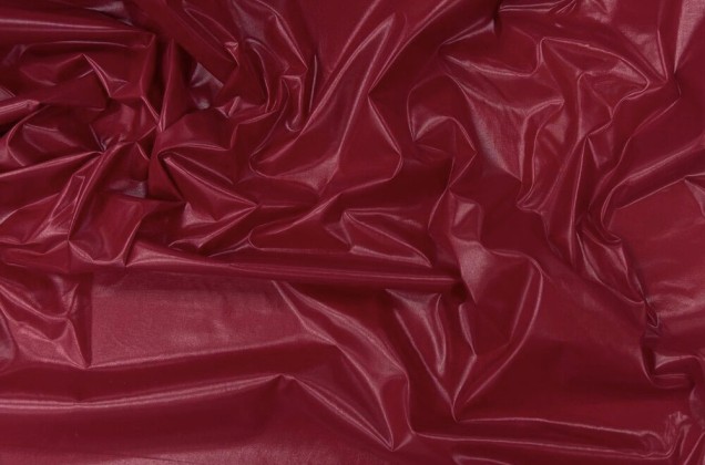 Курточная ткань Moncler, темно-красная, Италия 3