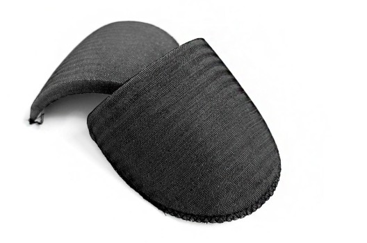 Подплечники обтянутые втачные, черные, 10 мм