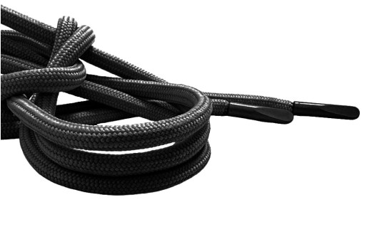 Шнурок круглый, 4 мм, черный (F322/S580), 130 см