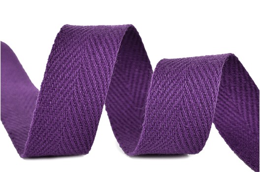 Тесьма киперная, 10 мм, фиолетовый неон (A0507)