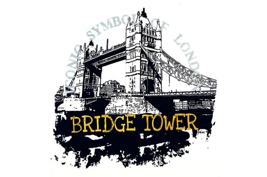 Термонаклейка, Лондон Bridge Tower, 23х22 см