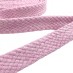 Шнур плоский, х/б, 12 мм цвет: нежно-розовый