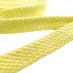 Шнур плоский, х/б, 12 мм цвет: желтый