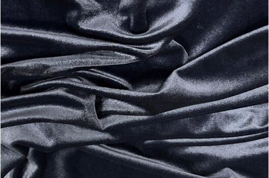 Бархат стрейч, темно-серый