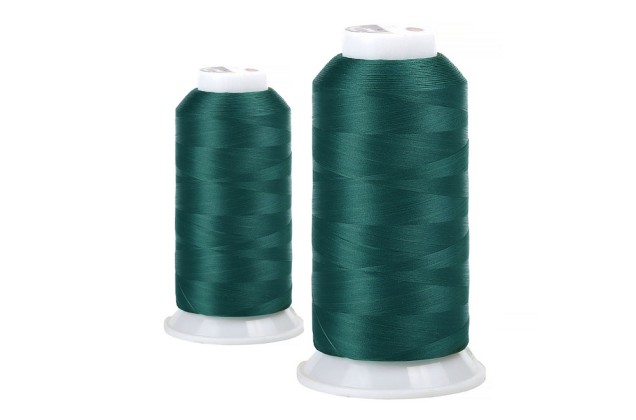 Нитки швейные текстурированные MAXag basic некрученые 150D/1 (5000м), бирюзовые (517)