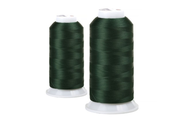 Нитки швейные текстурированные MAXag basic некрученые 150D/1 (5000м), темно-зеленые (438)