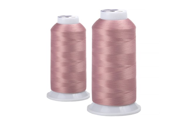 Нитки швейные текстурированные MAXag basic некрученые 150D/1 (5000м), розовая пудра (362)