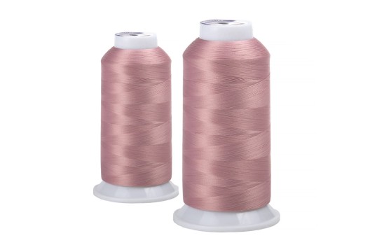 Нитки швейные текстурированные MAXag basic некрученые 150D/1 (5000м), розовая пудра (362)