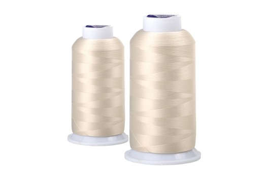 Нитки швейные текстурированные MAXag basic некрученые 150D/1 (5000м), молочные (202)