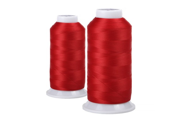 Нитки швейные текстурированные MAXag basic некрученые 150D/1 (5000м), красные (151)