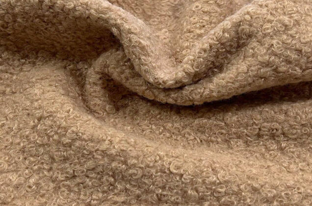 Пальтовая ткань Барашек, бежевый
