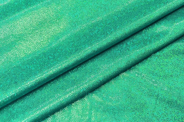 Голограмма диско зеленый, мелкий рисунок 1