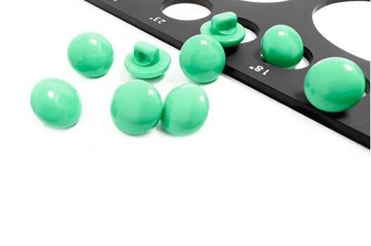 Пуговица пластиковая на ножке NE190, мятная, 11.5 мм