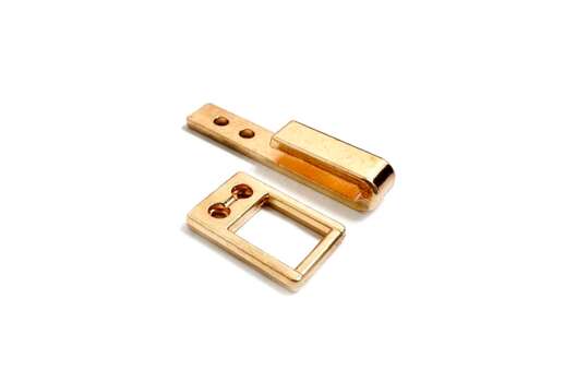 Крючок брючный пришивной MF19, 8х31 мм, золотой