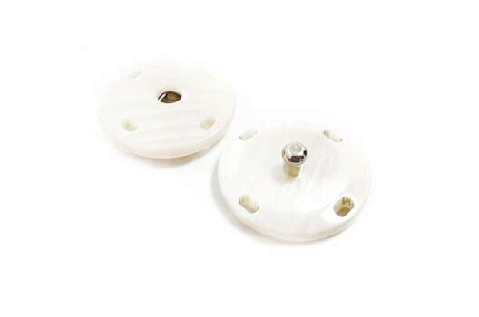 Кнопка пришивная KN22, пластиковая, 21 мм, белая