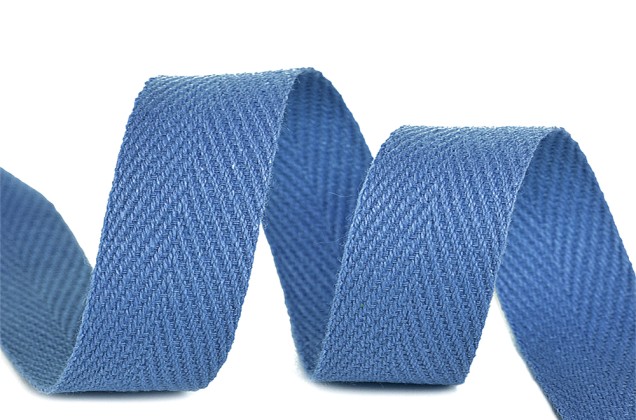 Тесьма киперная, 15 мм, серо-голубая (S280)