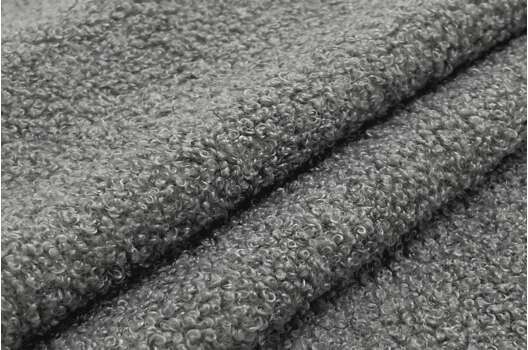 Мебельный велюр букле, Барашек серый