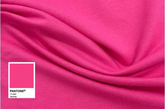 Футер 2-х нитка петля (френч терри) OZCAR, безудержно розовый Hot Pink (17-1937)