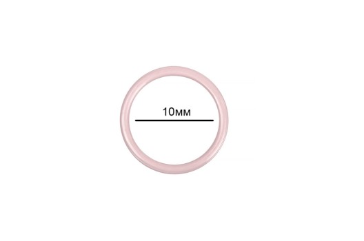 Кольцо для бюстгальтера, металл, серебристый пион (S185), 10 мм