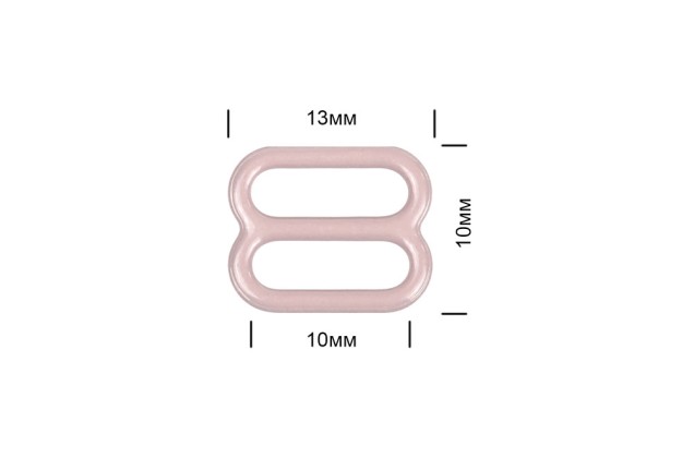 Регулятор для бюстгальтера, металл, серебристый пион (S185), 10 мм