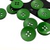 Пуговица пластмассовая 4 прокола цвет: зеленый