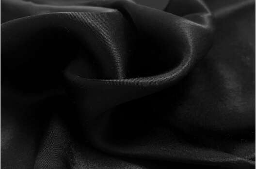 Плательный Сатин Paris, черный, Турция