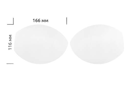 Чашечки корсетные с равномерным наполнением, р 85, белые без хвостиков